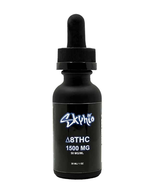 Delta 8 THC Tincture - 1500mg - Our broad-spectrum Delta 8 THC tincture contains 1500mg of Delta 8 THC with other cannabinoids (CBD, CBC, CBN, CBDv, CBG, etc). It's almost completely tasteless and uses MCT as a carrier oil.