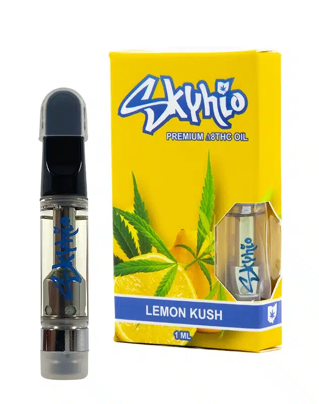 Delta 8 THC Vape Cartridge - Lemon Kush - Strain: Lemon Kush