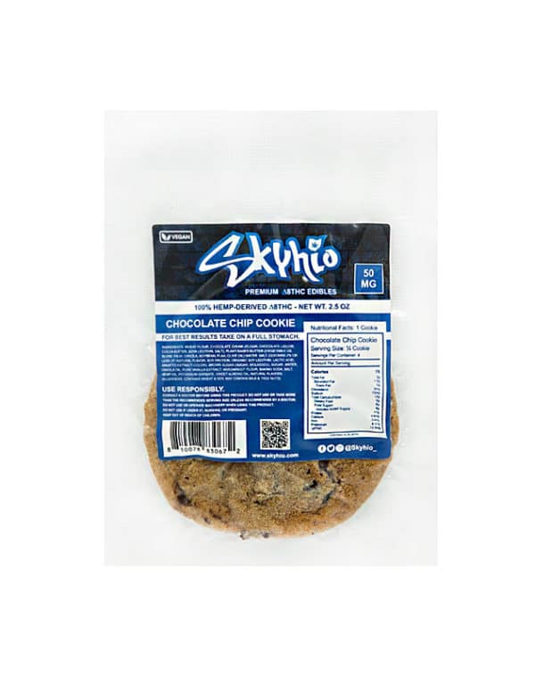 Delta 8 Cookies - Chocolate Chip Cookie - Flavor: Chocolate Chip Cookie